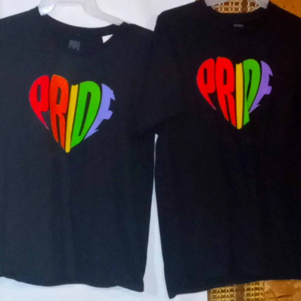 NWT PRIDE Tshirt SET/MEN Lg &LADY Lg